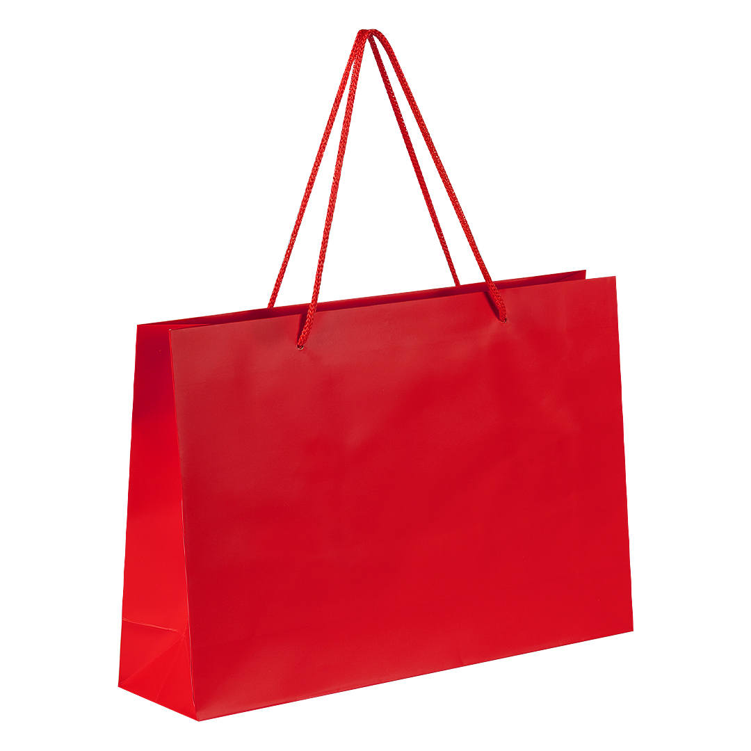Paper bag,  matt laminated, 190 g/m2